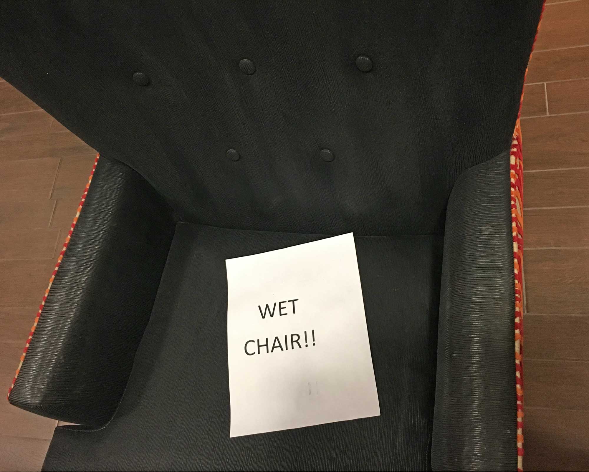 Wet chair